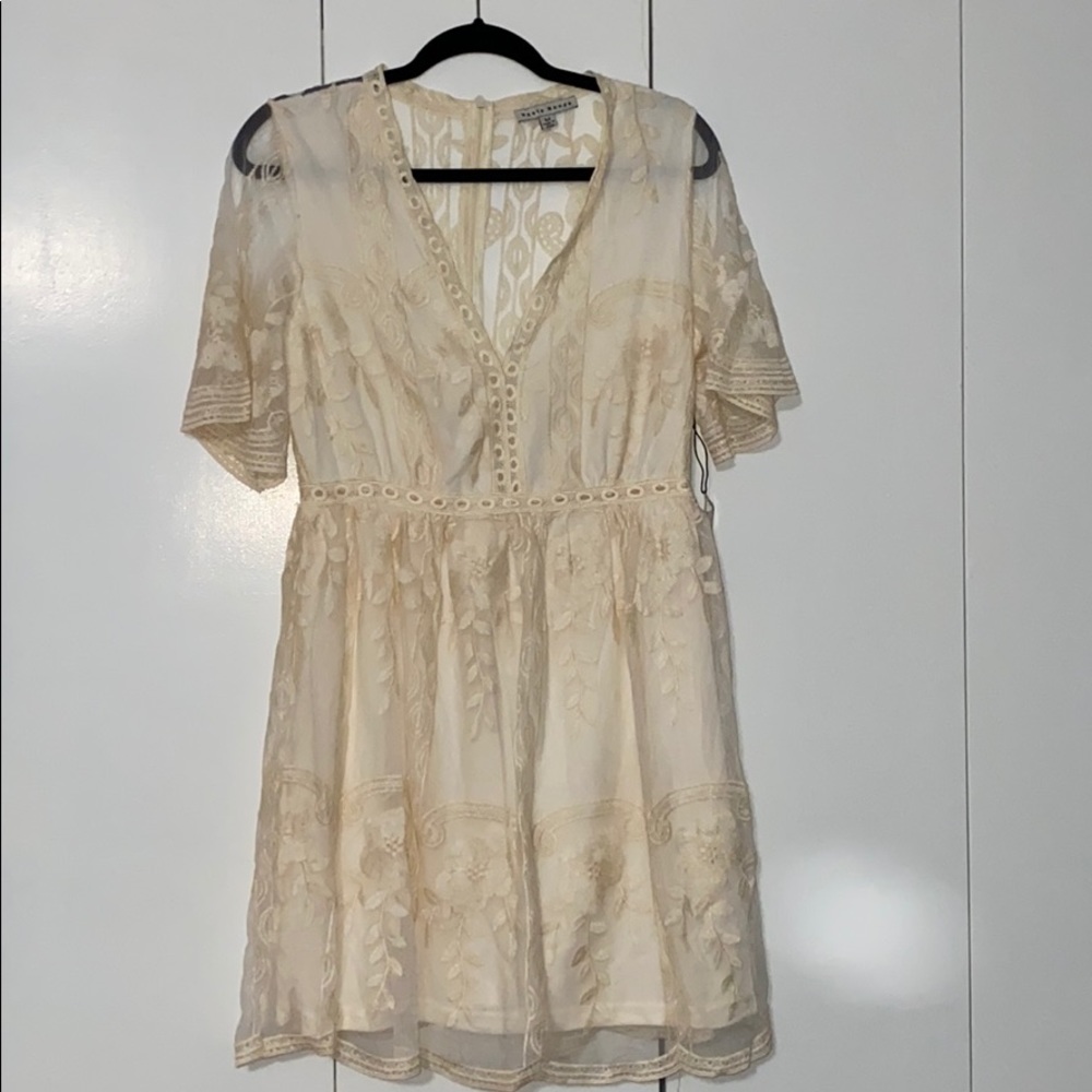 Haute Monde- M cream dress